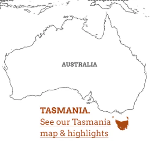 Cover for Tasmania travel guide