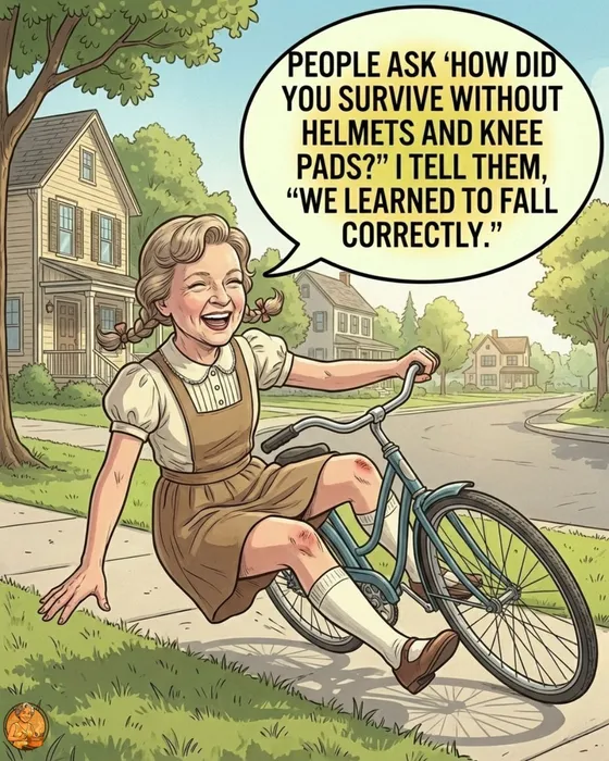cover for People ask how we survived without helmets and knee pads